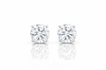 Cernisse Moissanite Earrings in 14K White Gold